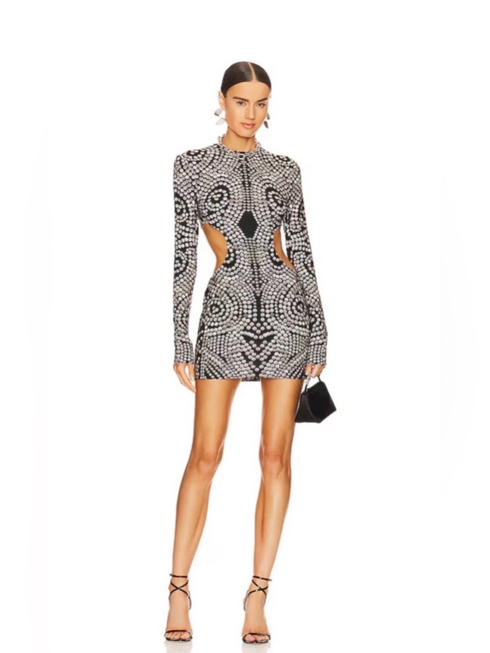 Norma Kamali Cut Out Dress in Studs EUC,  size medium